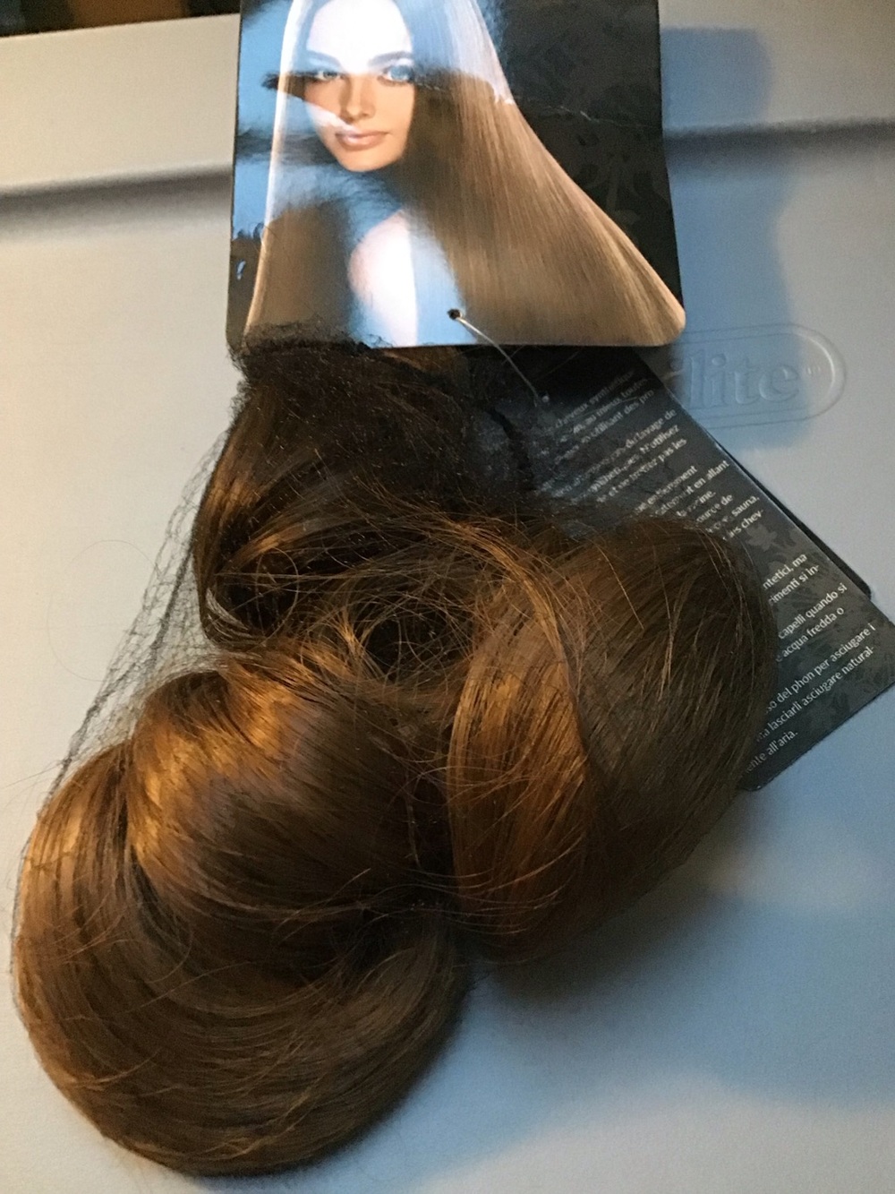 Brown with gold Women’s Hair halo style Extension - Unbranded